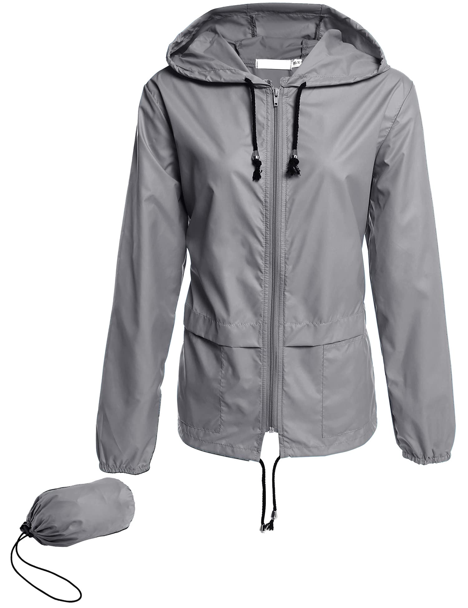 ACEVOG Women's Waterproof Raincoat - Lightweight Packable Rain Jacket with Hood, Windbreaker for Outdoor Activities (Sizes S-XXL) | Perfect for Hiking, Commuting & Travel