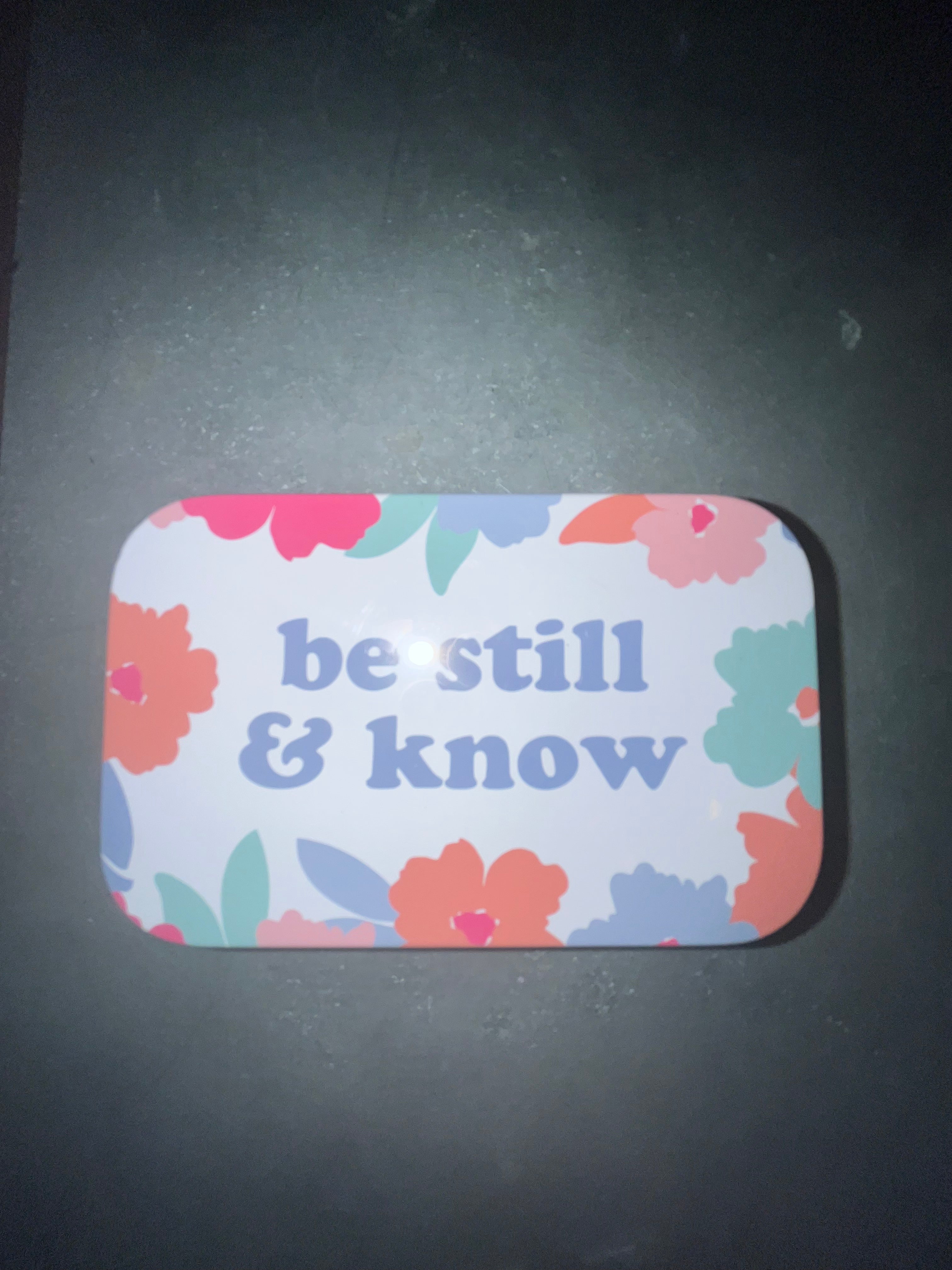Prayer Tin Be Still & Know - Inspirational Religious Gift for Faith & Meditation - Perfect for Prayer Time, Bible Study & Quiet Reflection