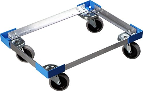 Carlisle FoodService PC300N Aluminum Dolly for Food Pan Carrier - Heavy Duty Commercial Kitchen Cart for Catering, Restaurants & Buffet Service