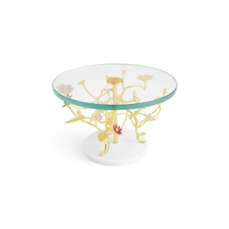 Elegant Wildflowers Cake Stand - Perfect for Weddings, Birthday Parties & Dessert Displays - Rustic Floral Decor for Home & Events