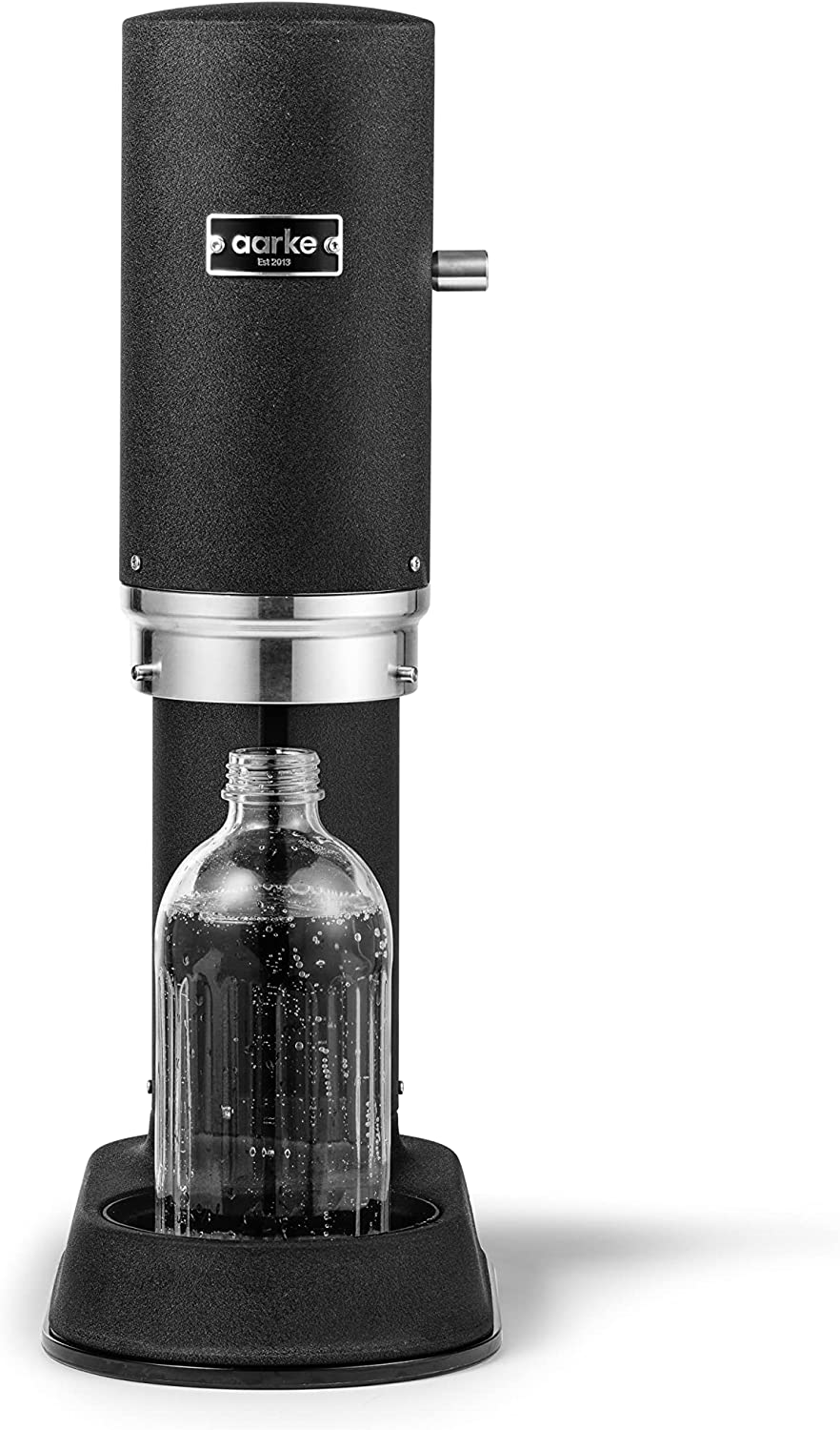 Aarke Carbonator Pro Sparkling Water Maker - Premium Matte Black Home Soda Machine for Refreshing Sparkling Water & Homemade Soda Drinks - Perfect for Kitchen, Office, and Entertaining Guests