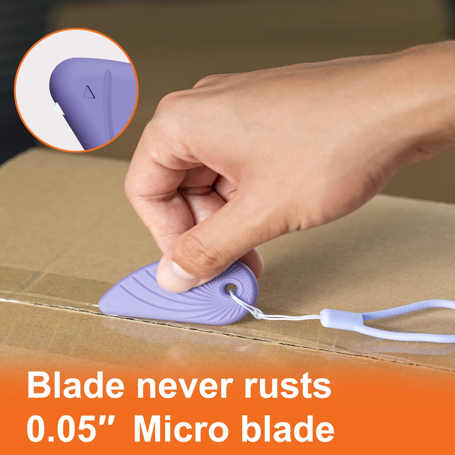 12 Pack Ceramic Blade Safety Cutter - Mini Box Cutter with Keychain, Magnetic Package Opener & Coupon Cutter | Perfect for Home, Office & Warehouse Use