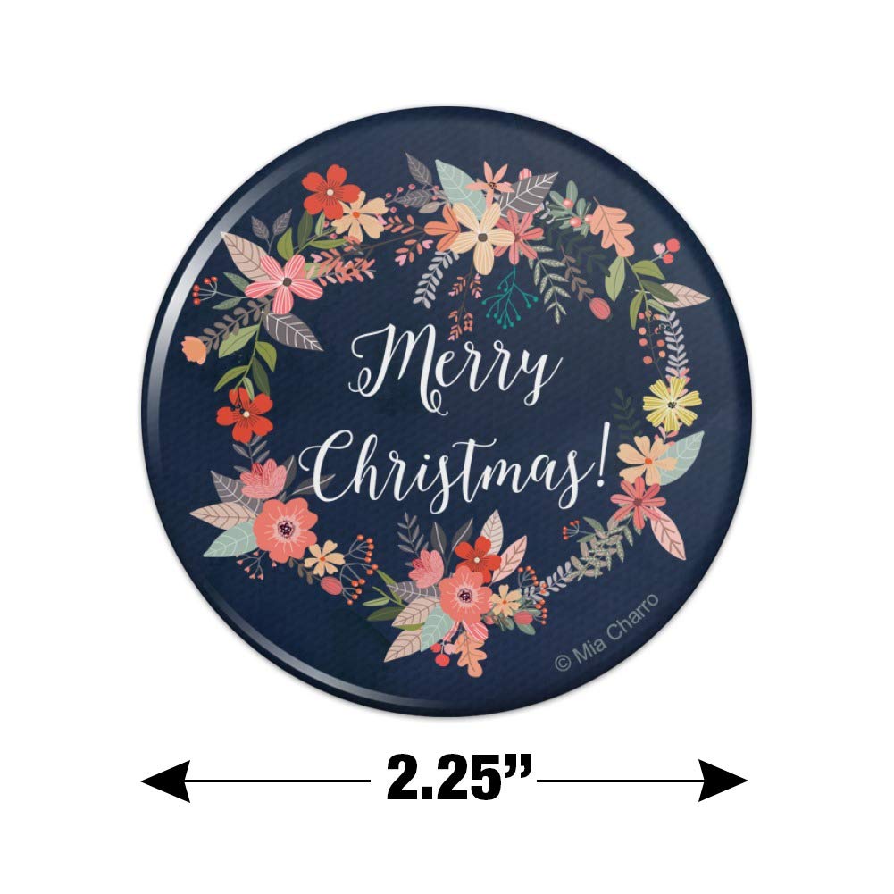 Festive Christmas Snowflake Wreath Magnet for Refrigerator, Locker & Kitchen Decor - Perfect Holiday Home Decoration & Gift Idea