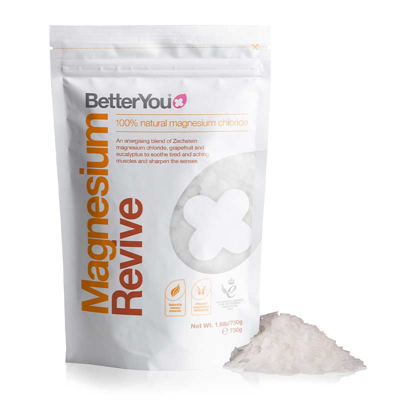 Better You Revive Magnesium Flakes - Premium Bath Soak for Relaxation & Muscle Recovery | Epsom Salt Alternative for Stress Relief & Better Sleep