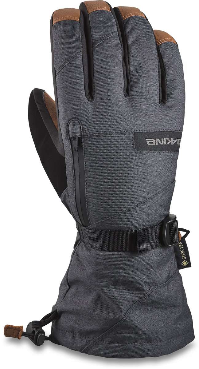 Dakine Titan GORE-TEX Leather Short Gloves for Men & Women - Waterproof Motorcycle Gloves for All-Weather Riding (2022-2023 Model) | Perfect for Street Biking, Commuting & Adventure Tours