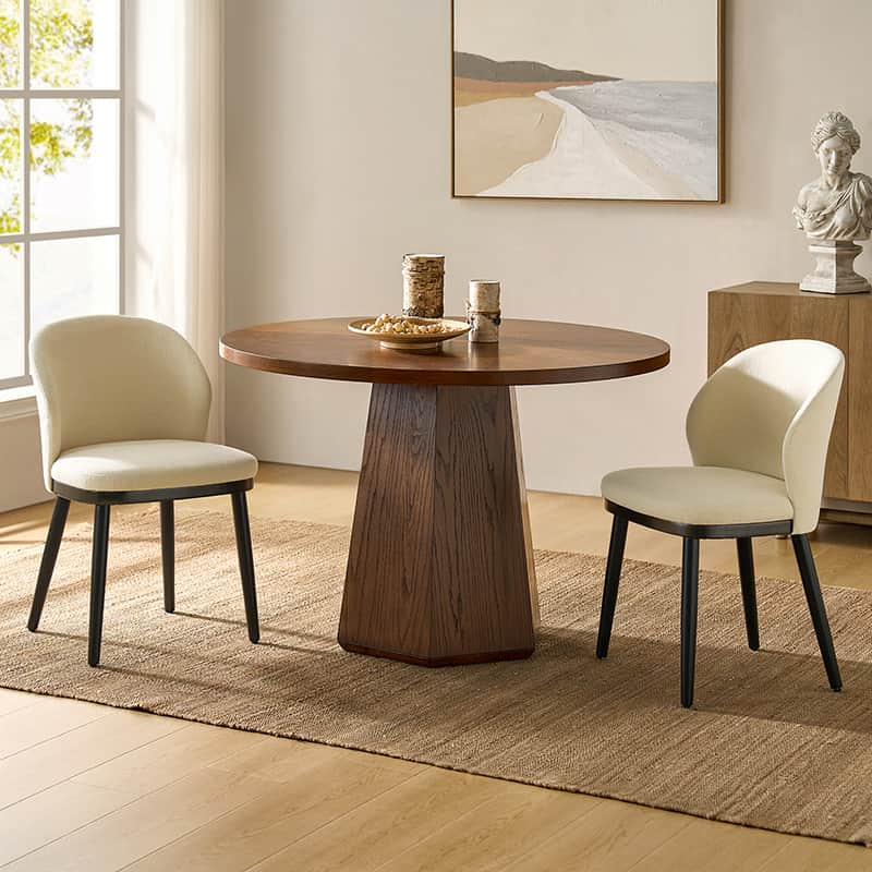 Premium Alrun Dining Chairs with Lumbar Support - Set of 2/4/6 - Modern Comfortable Kitchen & Dining Room Furniture for Home & Restaurant Use