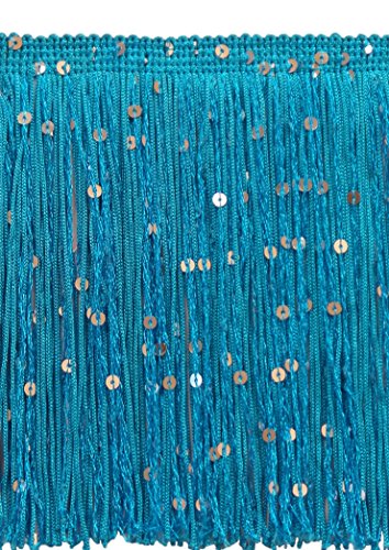Turquoise Blue with Sequins #04S (Dark Sky Blue)