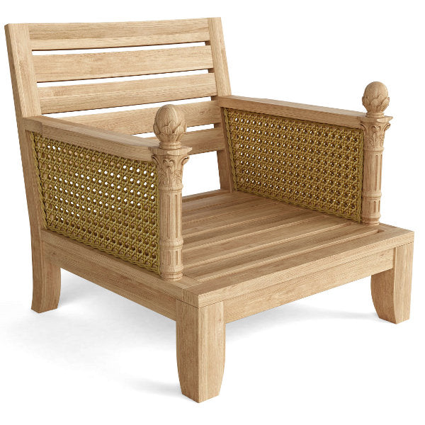 Premium Luxe Deep Seating Armchair - Modern Comfortable Lounge Chair for Living Room, Patio & Outdoor Relaxation - Perfect for Home Decor & Cozy Reading Nook