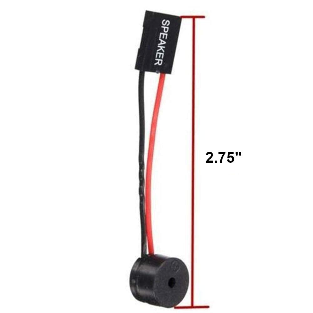 10 Pcs Mini PC Motherboard Internal Speaker - Computer Case Mainboard BIOS Alarm Buzzer for Arduino & DIY Electronics with Dupont Extension Cable - Ideal for PC Builds, Troubleshooting & Electronic Projects