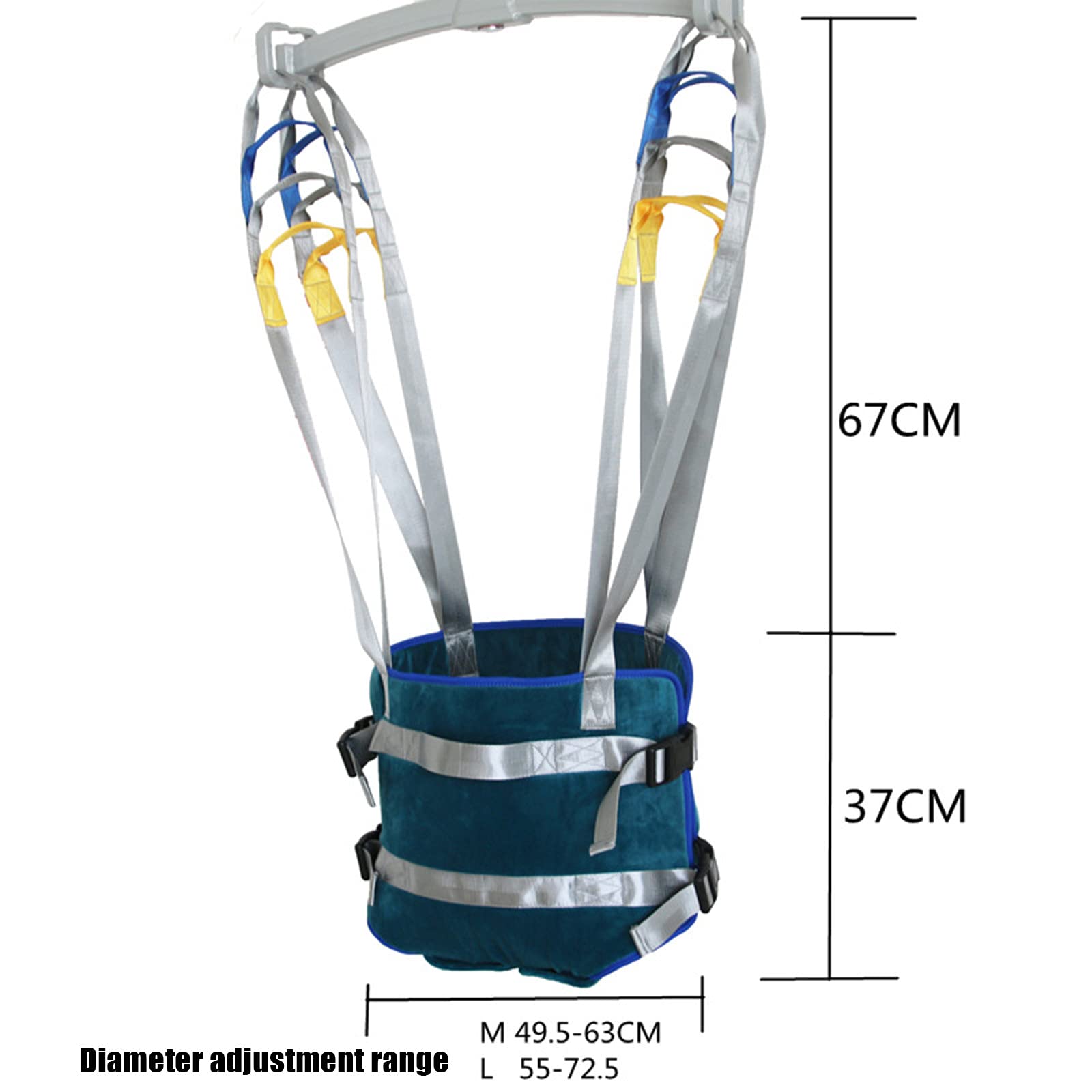 YNITJH Medical Lift Equipment - Full Body Walking & Standing Aid with 4-Point Support, Adjustable Waist Transfer Belt for Patient Hoist Sling | Leg & Lumbar Pain Relief | Ideal for Home Care, Rehabilitation & Mobility Assistance
