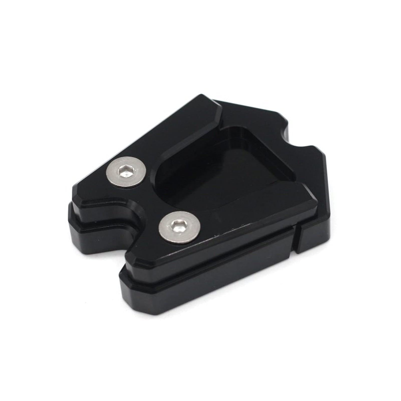 MOTOT Motorcycle Kickstand Pad Extender - CNC Aluminum Side Stand Extension with V-ESPA Logo - Compatible with V-ESPA GTS/GTV/3Vie Models - Black - Prevent Sinking on Soft Surfaces for Parking & Outdoor Riding