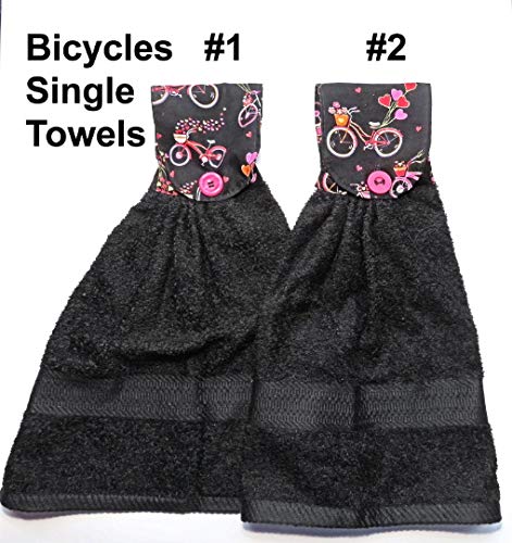 Valentine Hearts Single or Double Hand Towels - Soft & Absorbent Bicycle Hand Towel for Bathroom, Kitchen, Gym & Travel - Premium Quality Thick Cotton Towel Set - Perfect for Valentine's Day Gifts & Home Decor