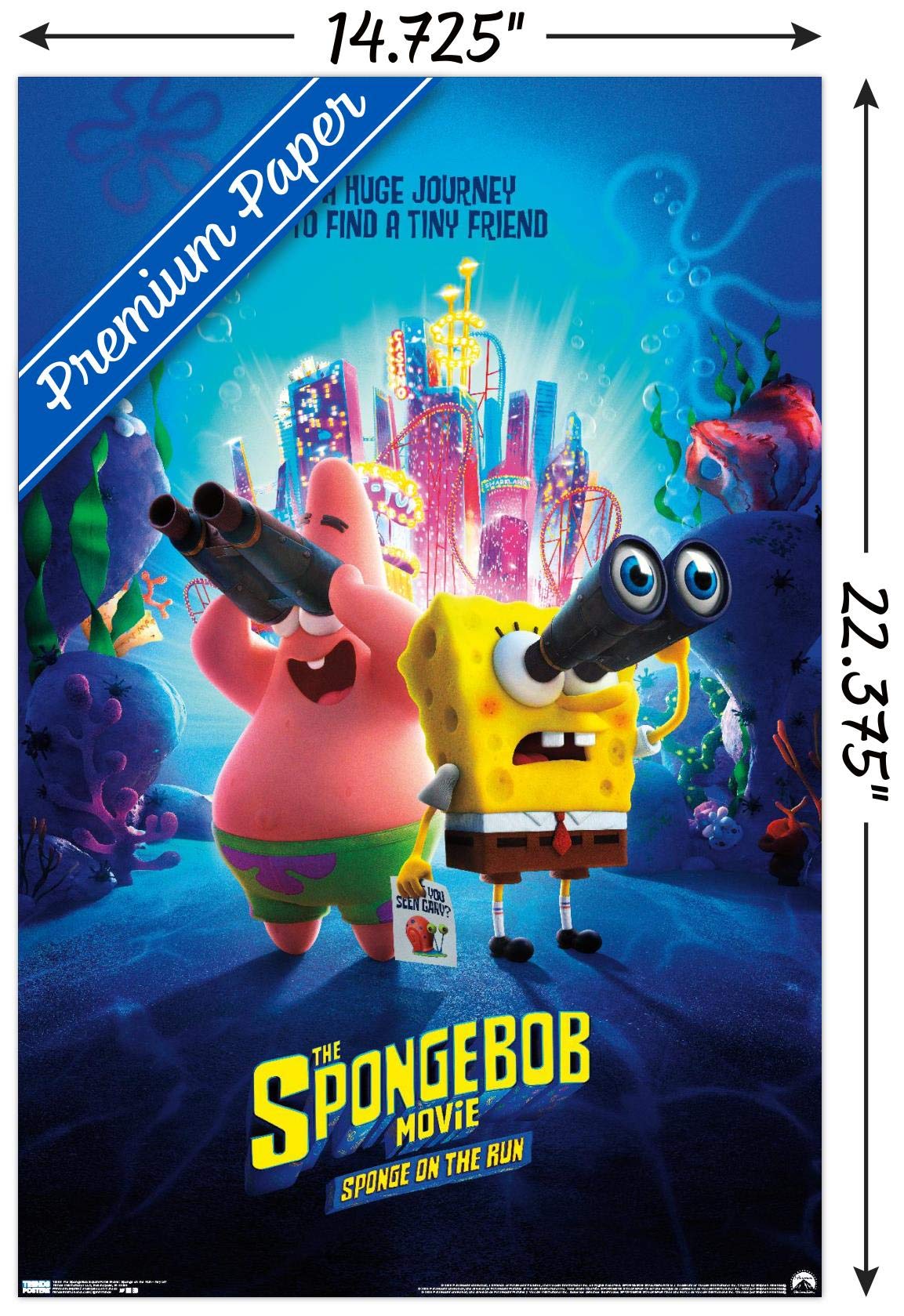 Trends International The SpongeBob Movie: Sponge On The Run - Premium Key Art Wall Poster 14.725