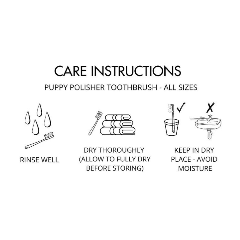 Biodegradable Toothbrush for Small Dogs - Puppy Polisher Eco-Friendly Dental Care | Perfect for Puppy Teeth Cleaning & Oral Hygiene at Home