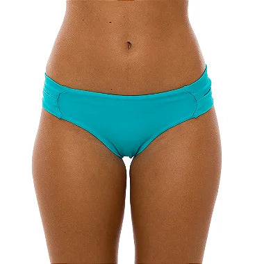 Turquoise Blue Brazilian Wide Side Bikini Bottom - High Waisted Swimwear for Women, Beach & Pool Party Essentials | Perfect for Summer Vacations, Tropical Getaways & Swim Competitions