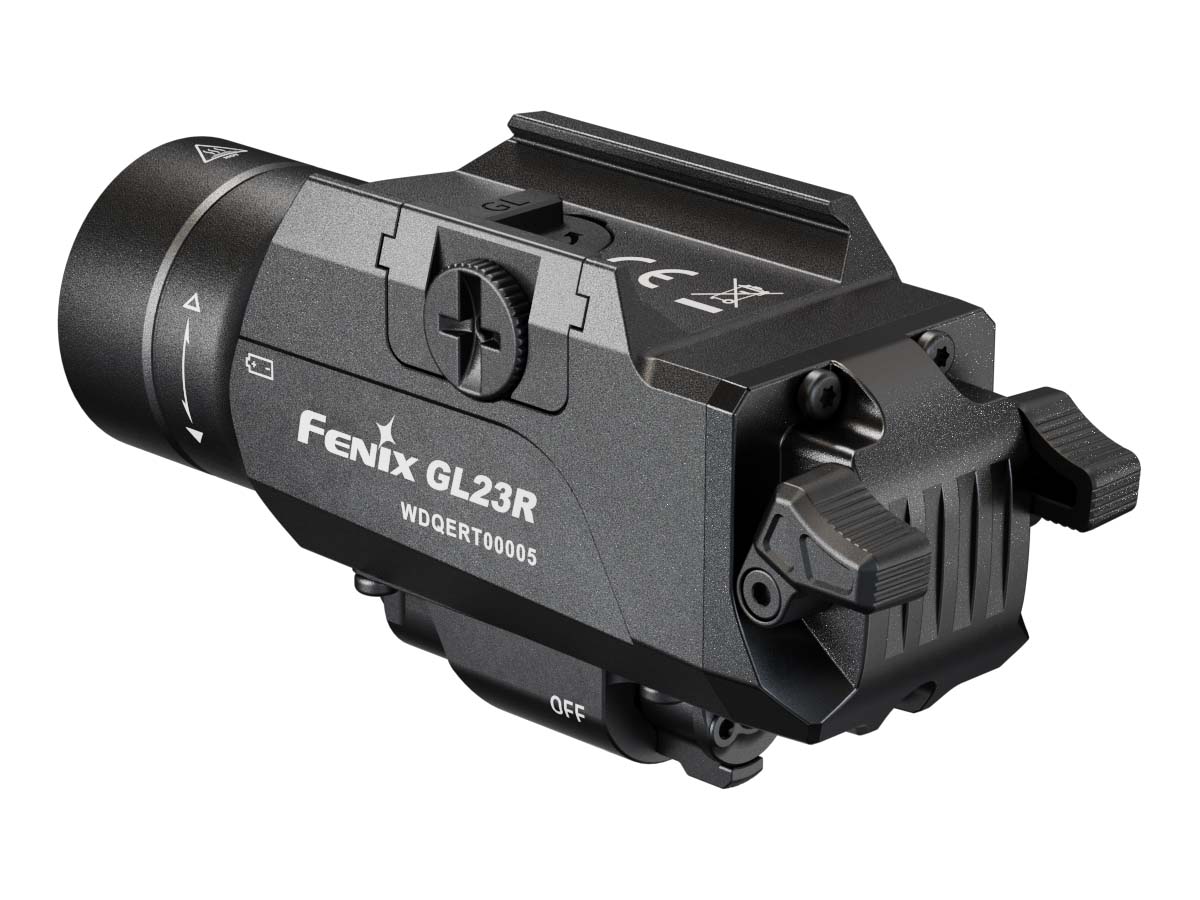 Fenix GL23R Rechargeable Tactical Flashlight for Pistols & Rifles - 800 Lumens Weapon Light with Long Battery Life - Perfect for Hunting, Home Defense & Outdoor Adventures