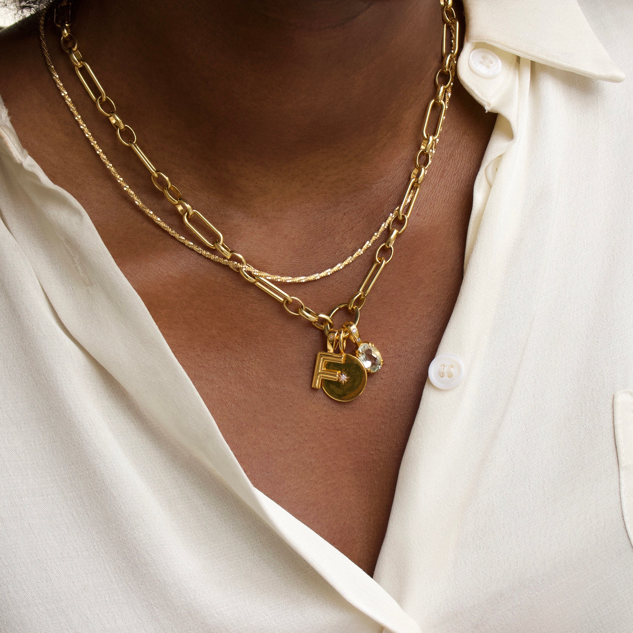 Elegant Luxe Link Chain Necklace for Women - Gold & Silver Plated Layering Necklace - Perfect for Everyday Wear, Date Night & Special Occasions