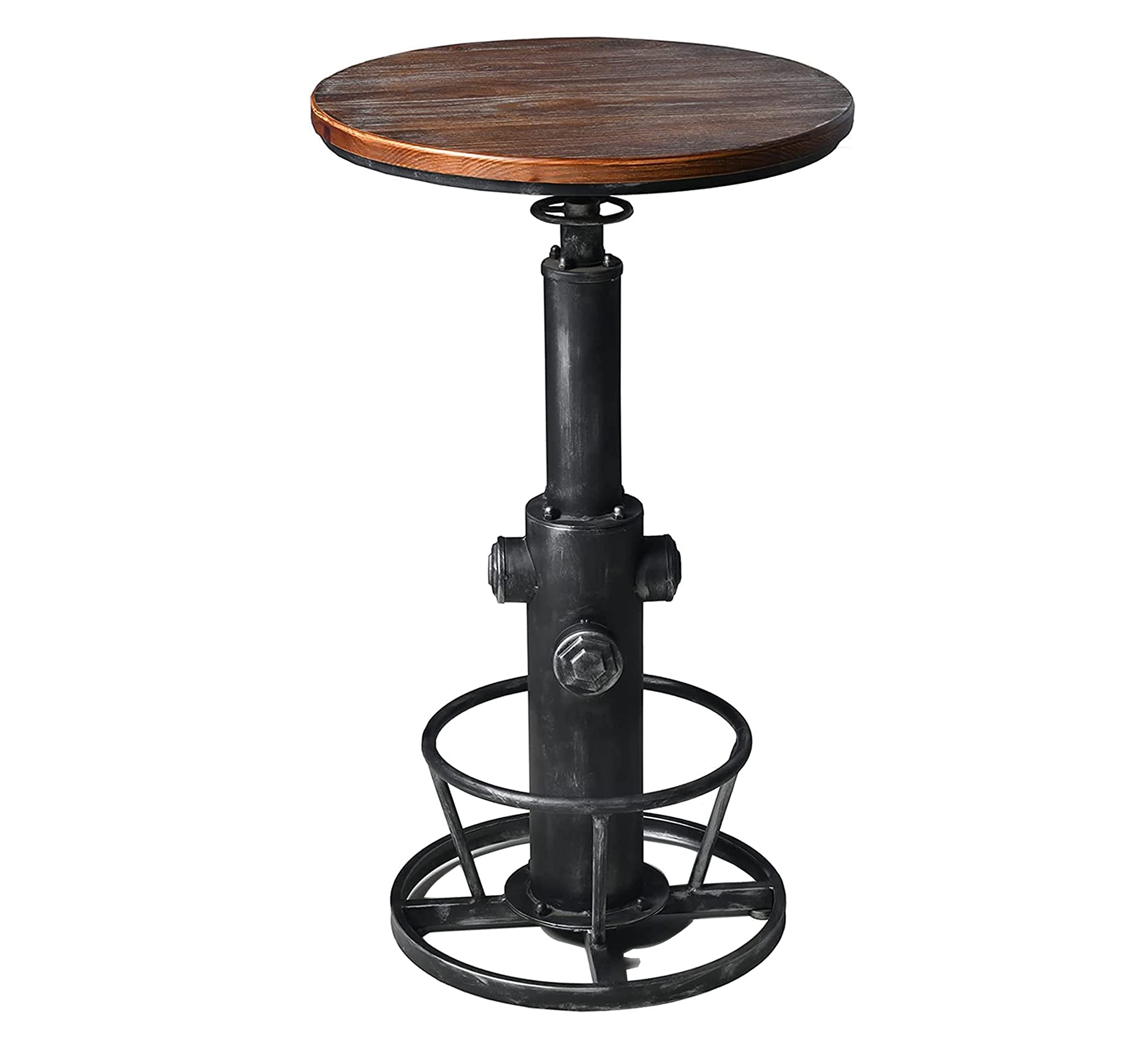LOKKHAN Adjustable Height Industrial Bar Table 38.6