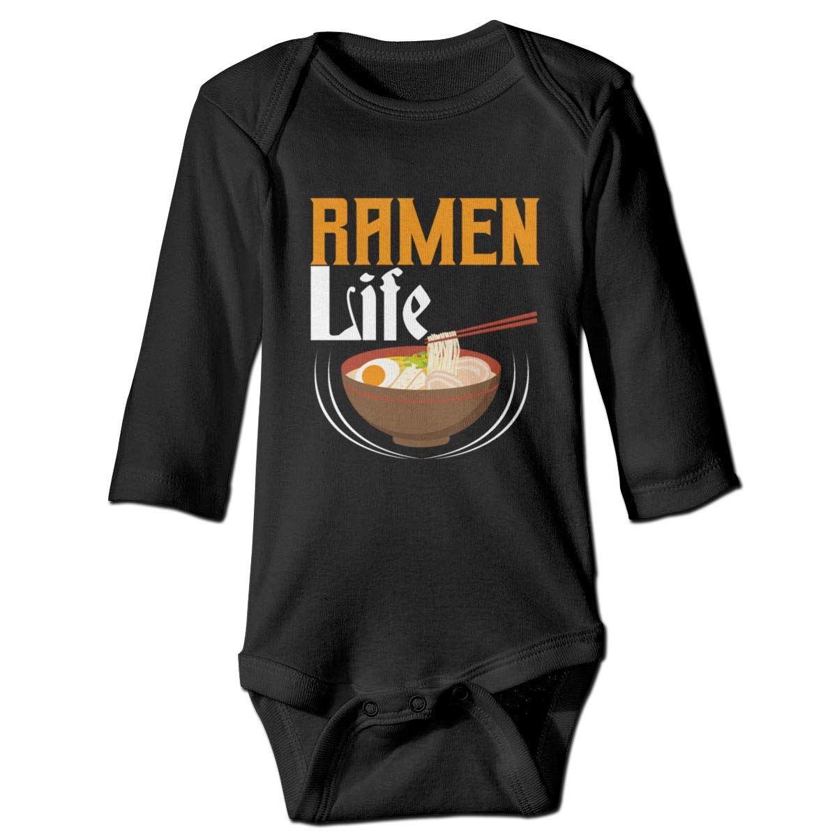Cute Baby Bodysuit - Unisex Infant Romper with Long Sleeves in Black | Perfect for Daily Wear, Playtime & Photo Shoots