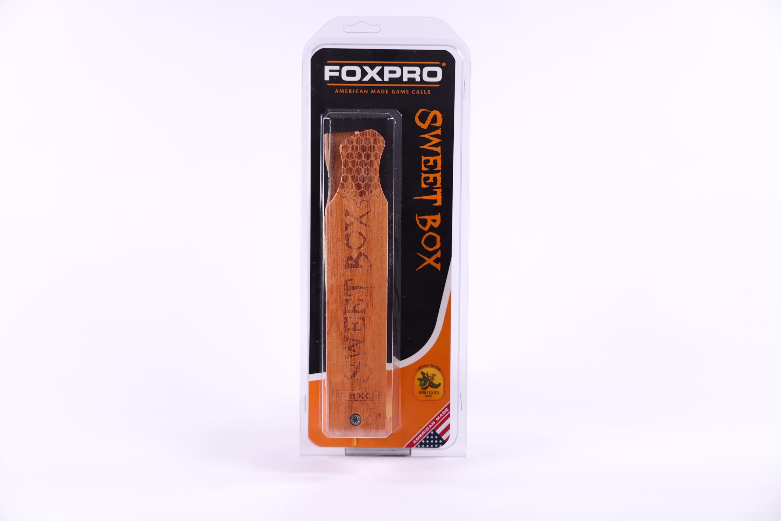 FOXPRO Sweet Box Turkey Call - Honey Locust & Speckled Sycamore Wood - Realistic Turkey Sounds for Hunting & Outdoor Adventures