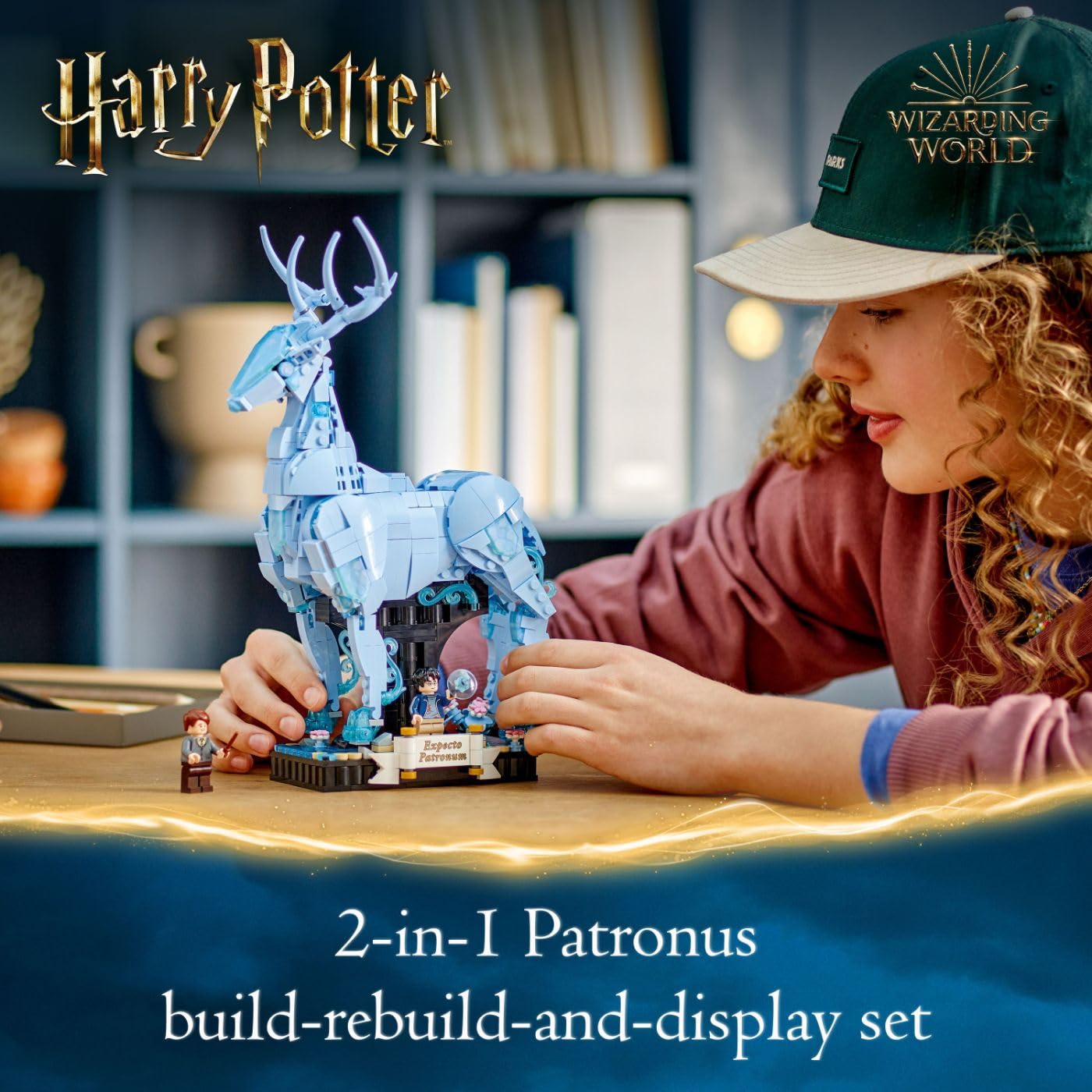 LEGO Harry Potter Expecto Patronum 76414 Building Set - 2-in-1 Collectible Model Kit for Teens & Adults 14+, Perfect Birthday Gift for Wizarding World Fans | Display & Play with Patronus Charm Scenes