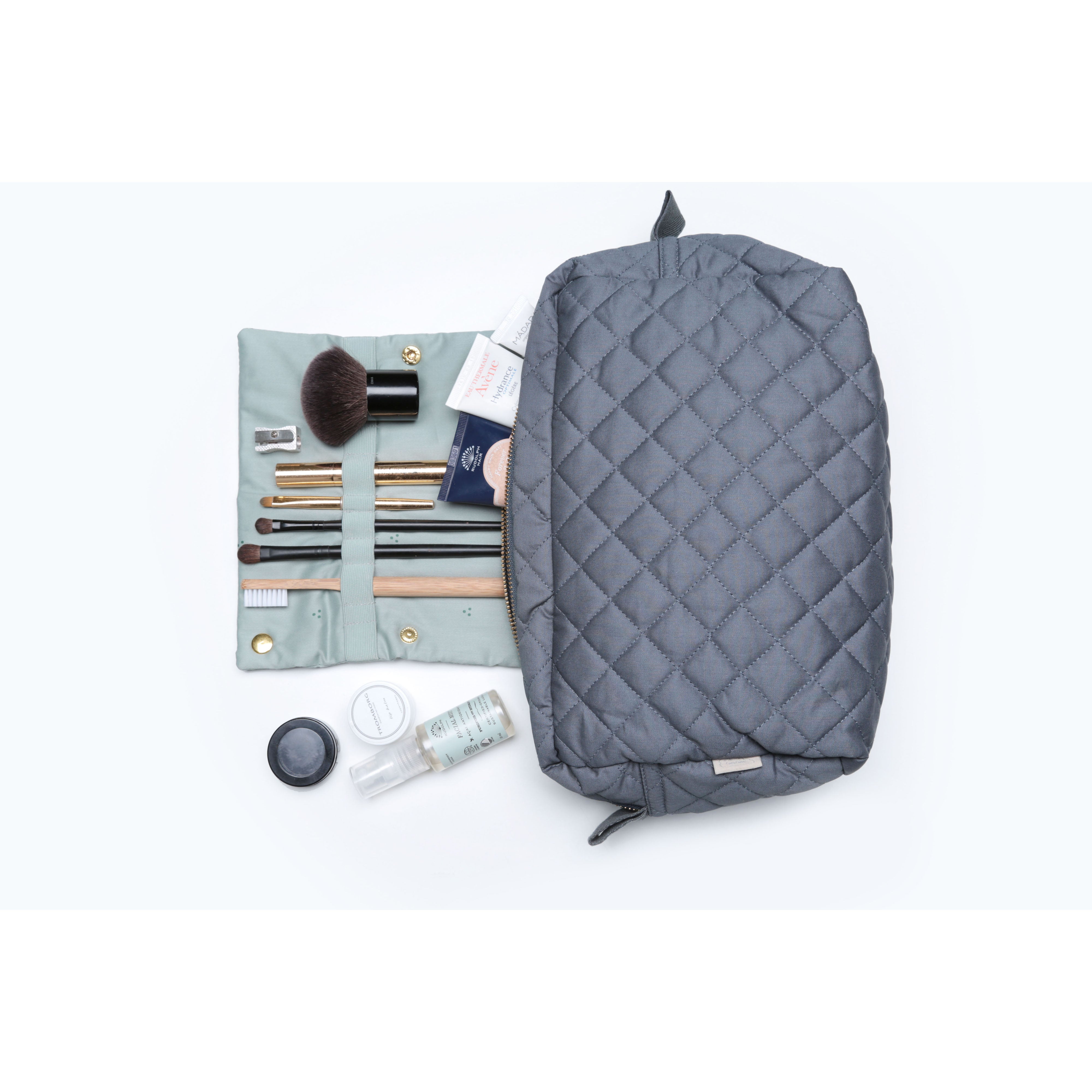 Cam Cam Copenhagen Beauty Purse Grey - Stylish Cosmetic Bag for Women, Perfect for Travel, Makeup Storage & Everyday Essentials