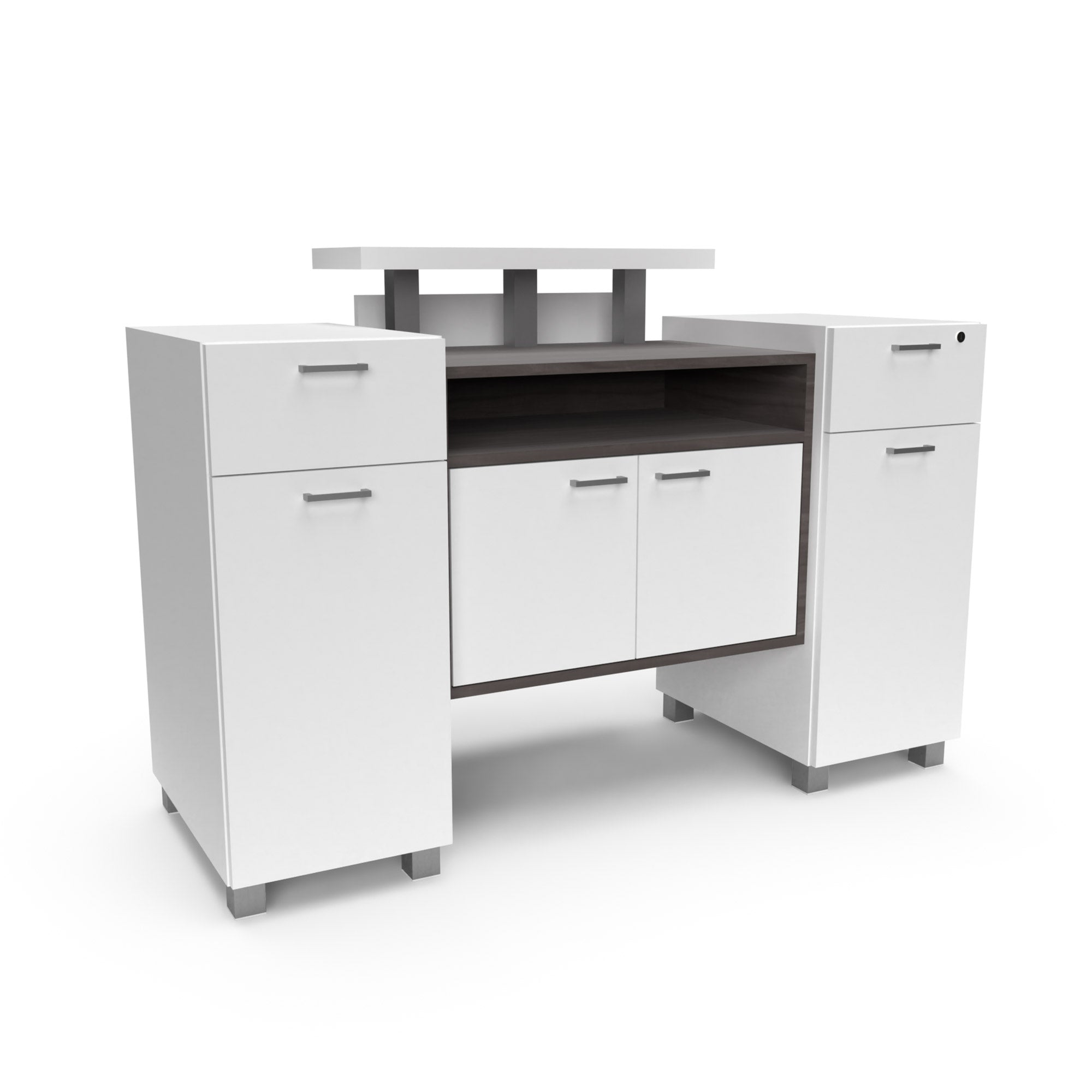 EDU Amati Amico Desk - Modern Study Desk for Home & Office - Ergonomic Writing Table with Storage Shelf - Perfect for Students, Remote Work & Small Spaces