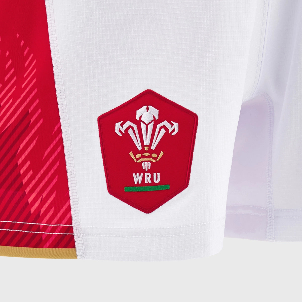 2024/25 Macron Wales Men's Home Rugby Shorts - Breathable Performance Shorts for Rugby Training & Match | Perfect for Fans & Players