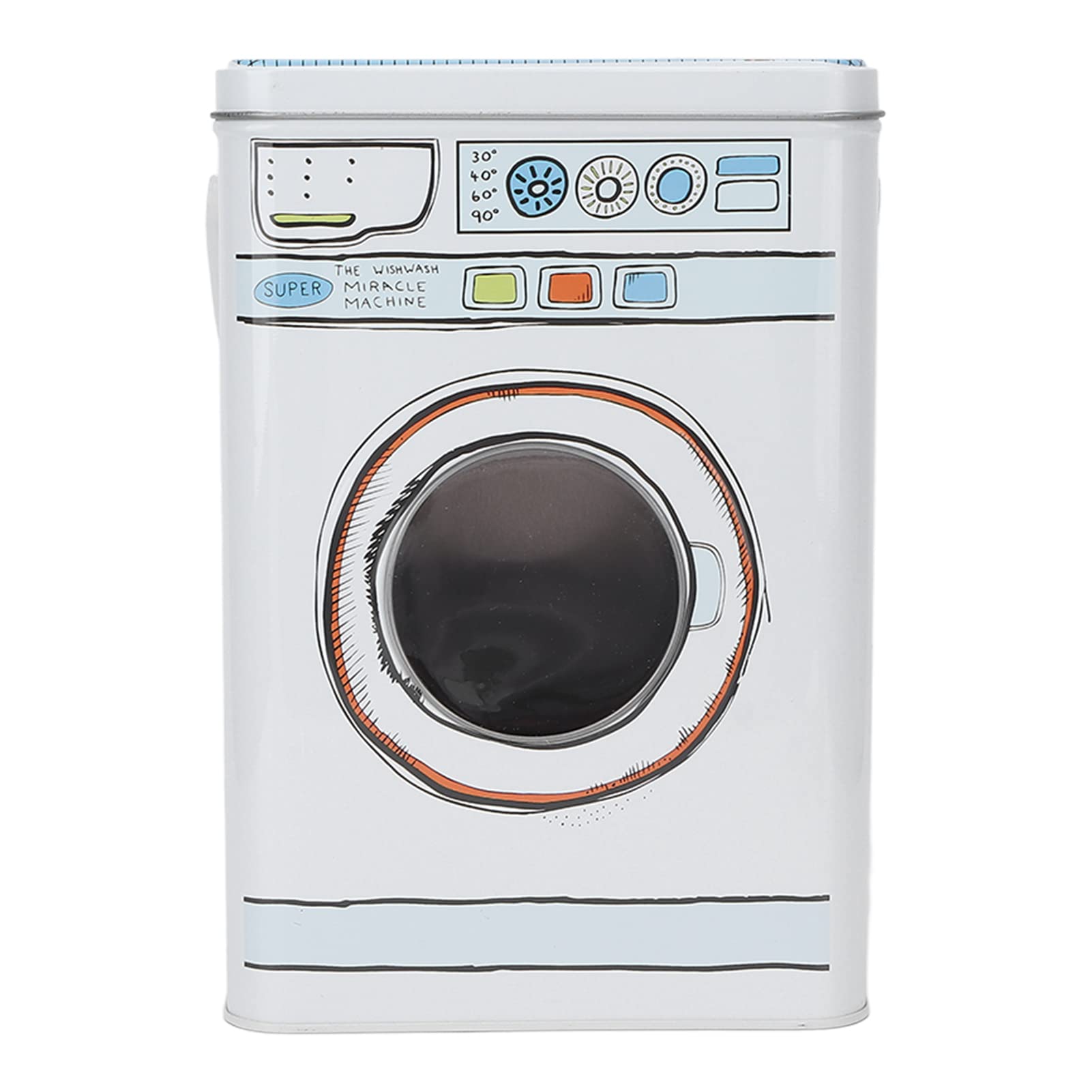 Large Capacity Laundry Detergent Storage Box - Washing Machine Shape Powder & Capsule Container with Secure Seal | Home & Laundry Room Organization Decor