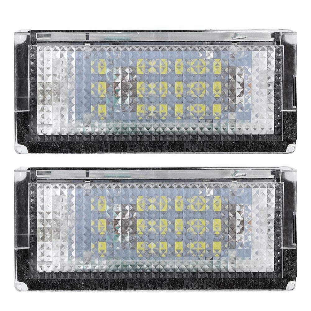 2Pcs 3528 LED License Plate Light Bulbs - Error Free Car Number Plate Lamp for BMW E46 4D (1998-2003) - Perfect for Night Driving & Enhanced Vehicle Appearance