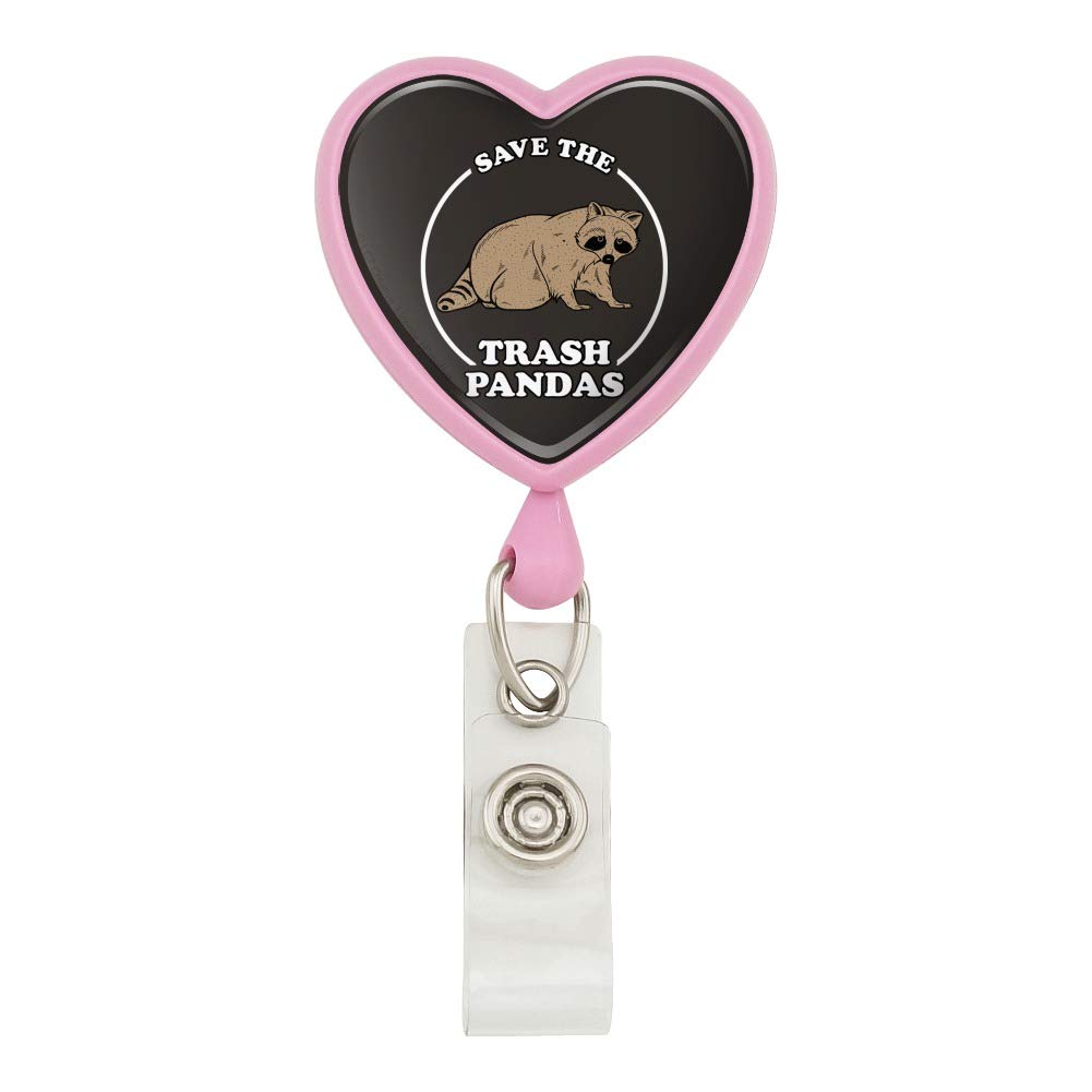 Funny Raccoon Lanyard - Retractable ID Badge Holder for Work & Events