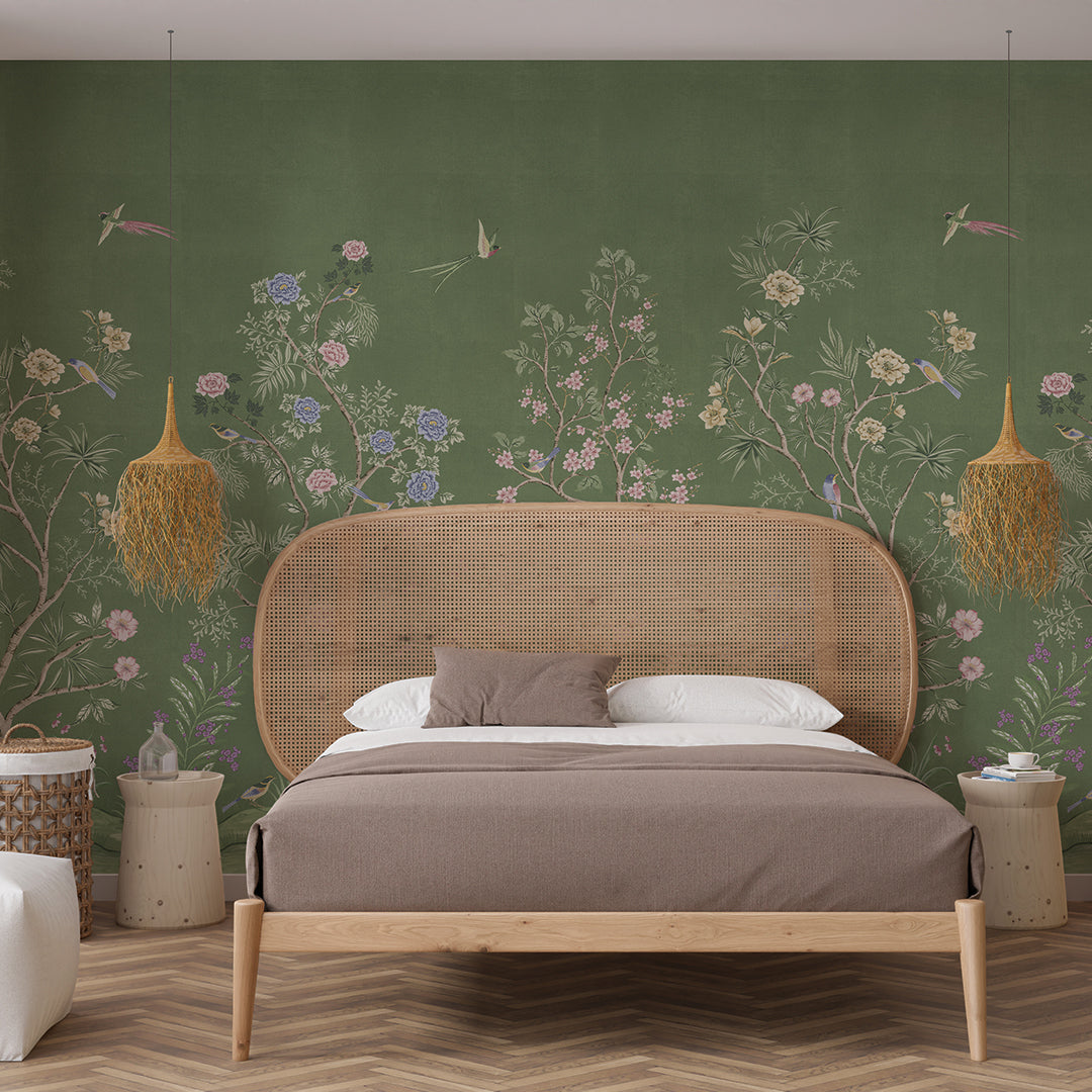 Fancy Tail Peel and Stick Wall Murals - Self-Adhesive Removable Wallpaper for Home Decor, Bedroom, Nursery & Office - Easy DIY Wall Covering