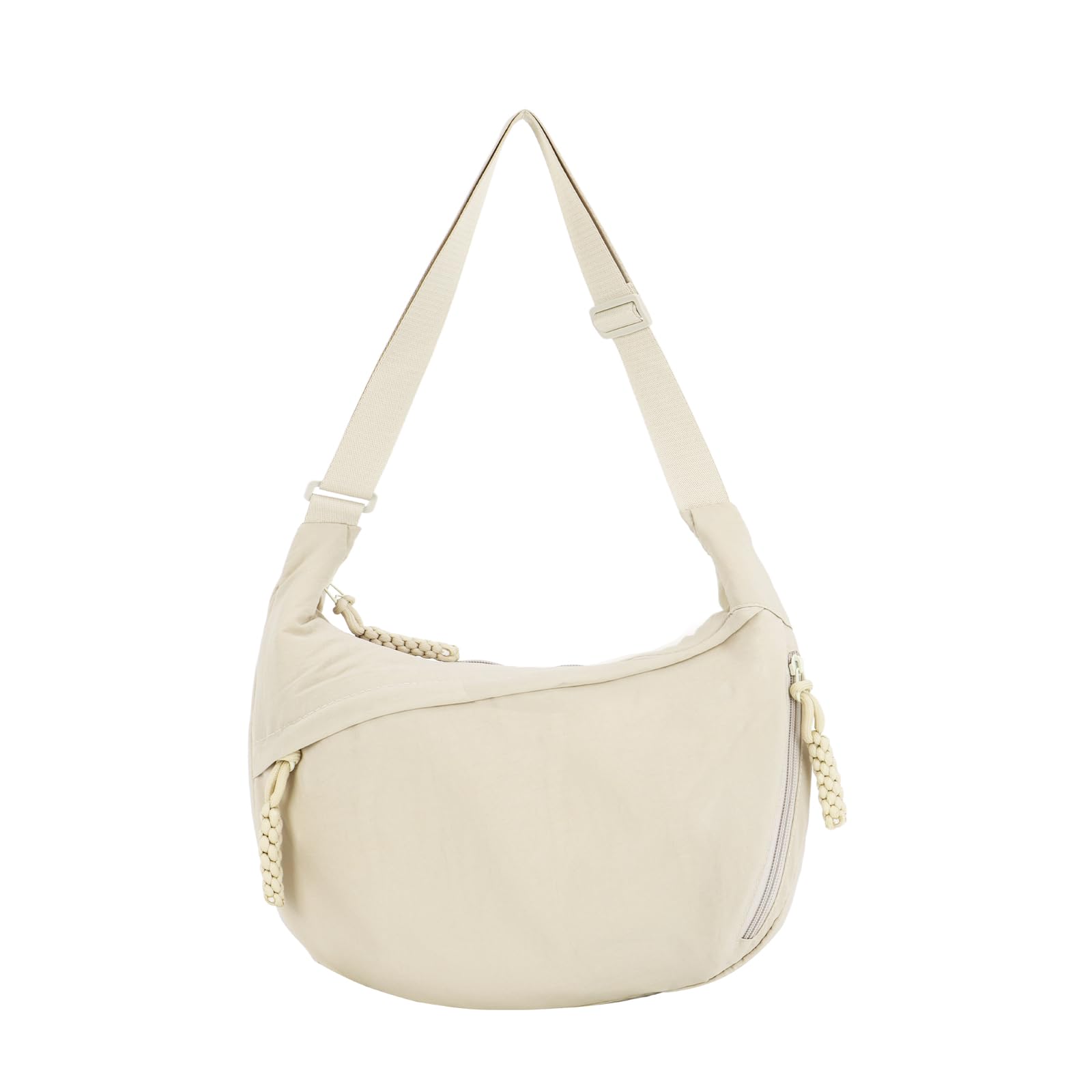 GOKTOW Crescent Hobo Crossbody Bag for Women - Trendy Nylon Dumpling Shoulder Purse, Lightweight Travel Sling Carryall | Perfect for Daily Commute, Shopping & Weekend Getaways