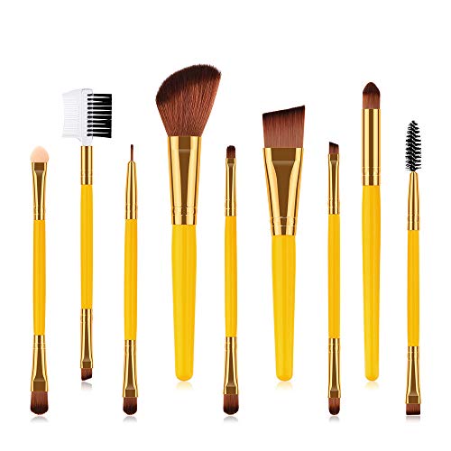 9PCS Makeup Brush Set - Foundation & Eyeshadow for Professional Artists | Perfect for Contouring & Blending