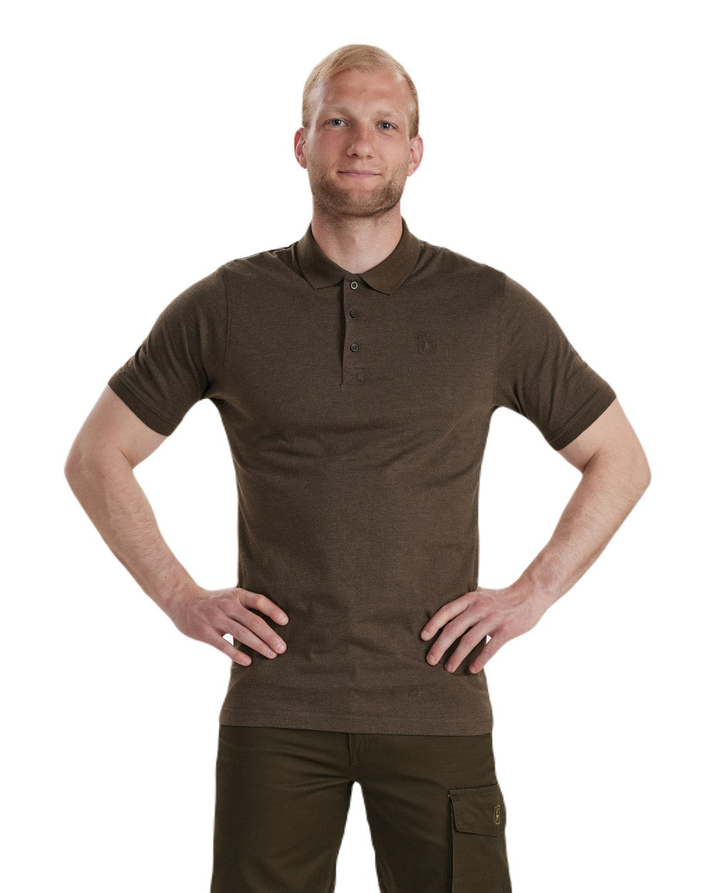 Deerhunter Gunnar Men's Performance Polo Shirt - Moisture Wicking, Breathable & Comfortable for Golf, Tennis & Casual Wear