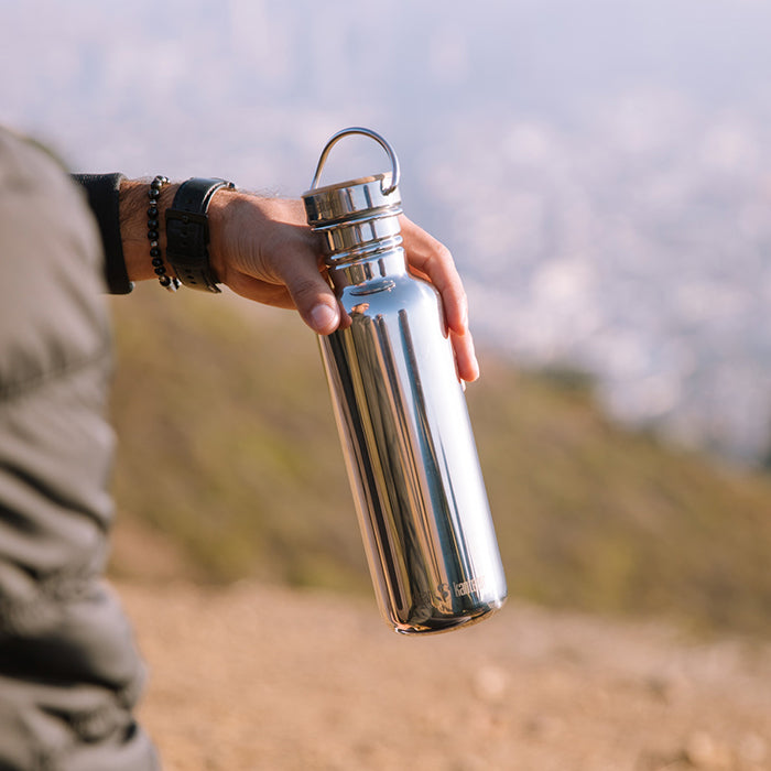 27 oz Insulated Stainless Steel Water Bottle with Bamboo Lid - Leakproof & BPA Free - Perfect for Gym, Hiking, Travel & Everyday Hydration