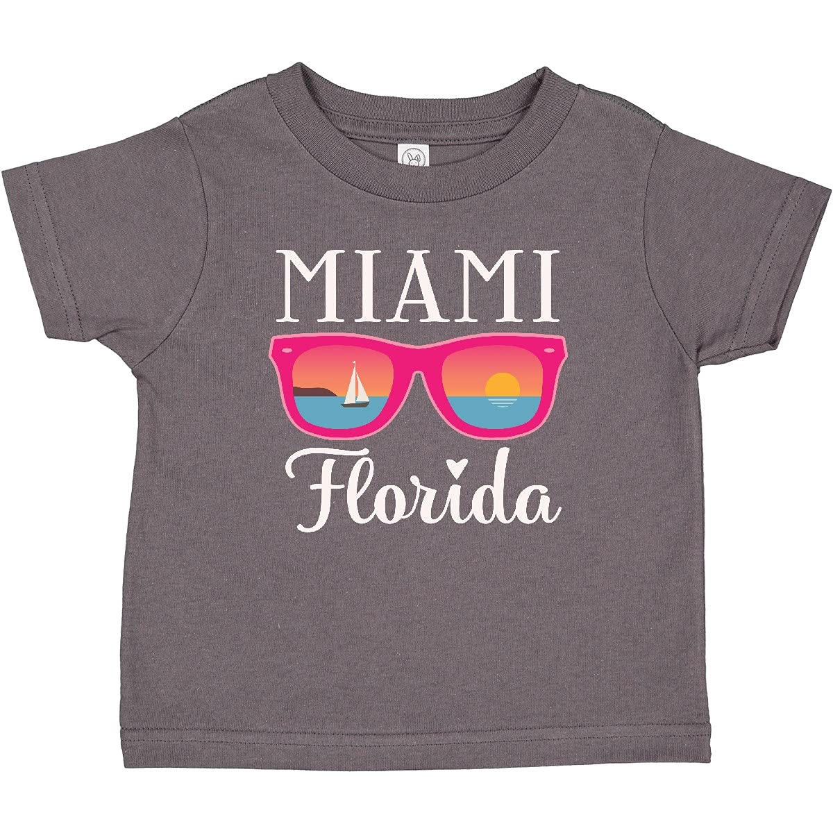 Inktastic Miami Florida Vacation Beach Trip Baby T-Shirt - Cute & Comfortable Cotton Tee for Toddlers - Perfect for Family Beach Trips, Summer Vacations & Florida Getaways