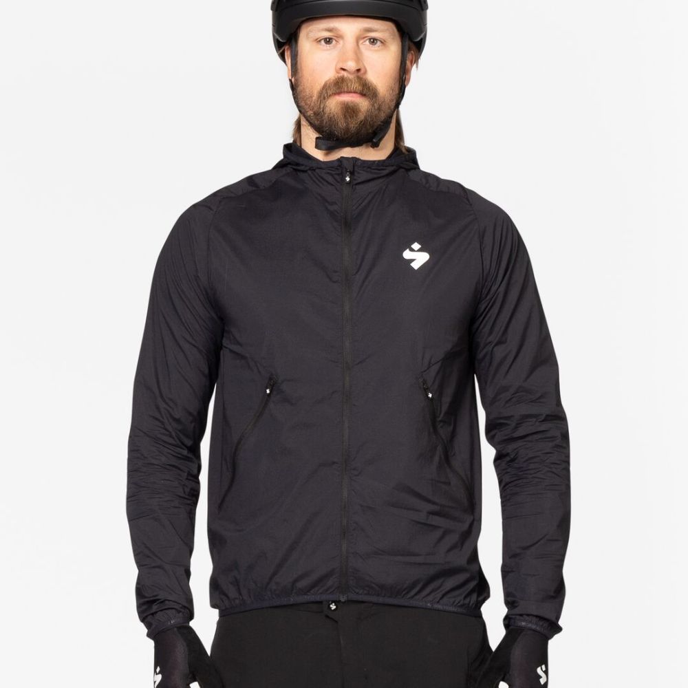 Hunter Hooded Wind Jacket for Men & Women - Waterproof Lightweight Windbreaker with Adjustable Drawstring - Perfect for Hiking, Running & Outdoor Activities (Black)