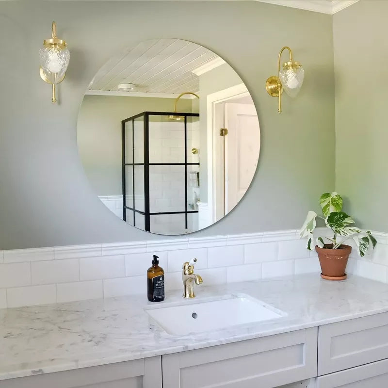 Kakel Victoria Bröstlist 5 x 20 cm Classic White Glossy Wall Tile Molding - Perfect for Kitchen Backsplash & Bathroom Renovation