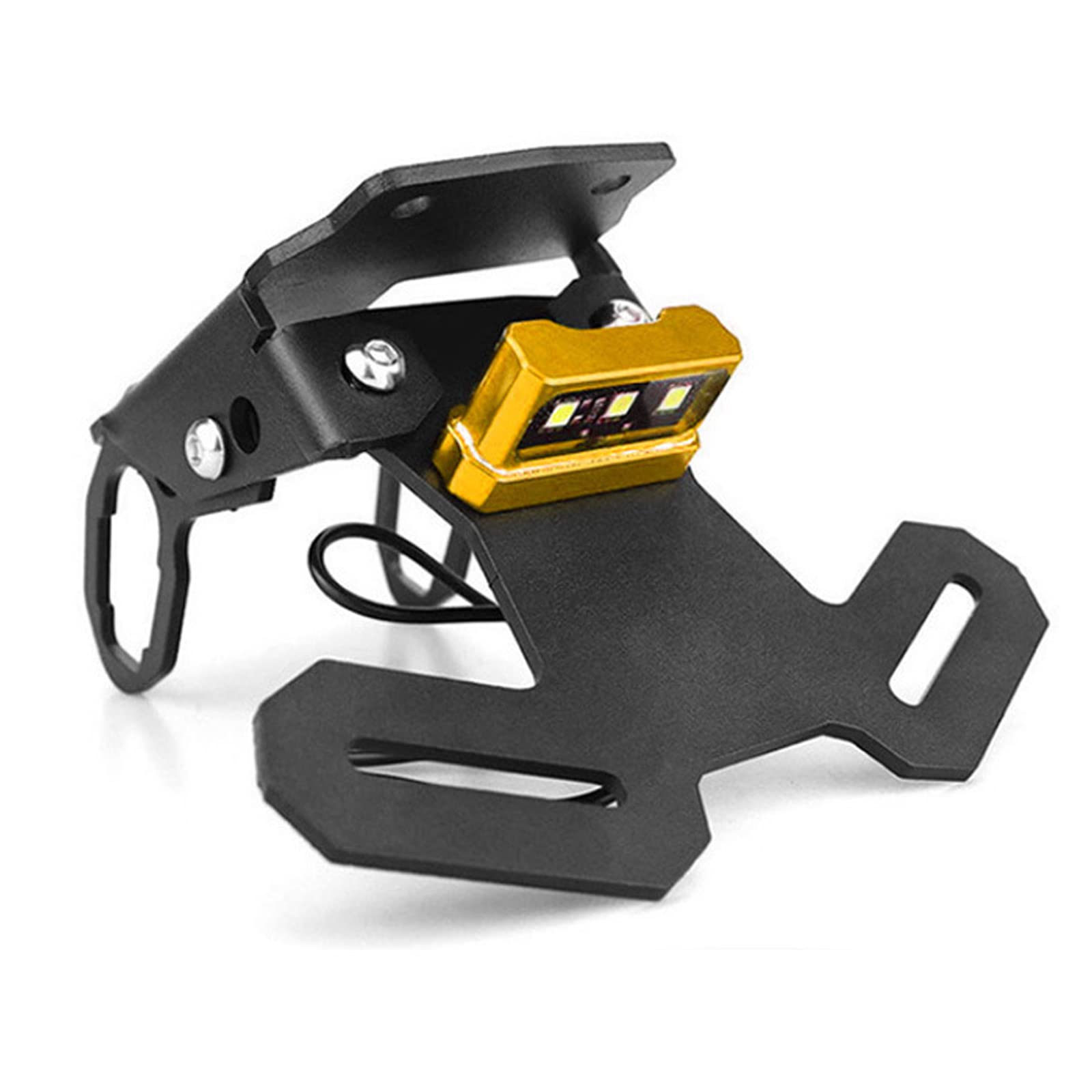 Z900 Z900RS Motorcycle Fender Eliminator Kit - Yellow License Plate Bracket & Tail Tidy Mount for Clean Rear End Look | Perfect for Street Bikes, Custom Builds & Improved Aesthetics