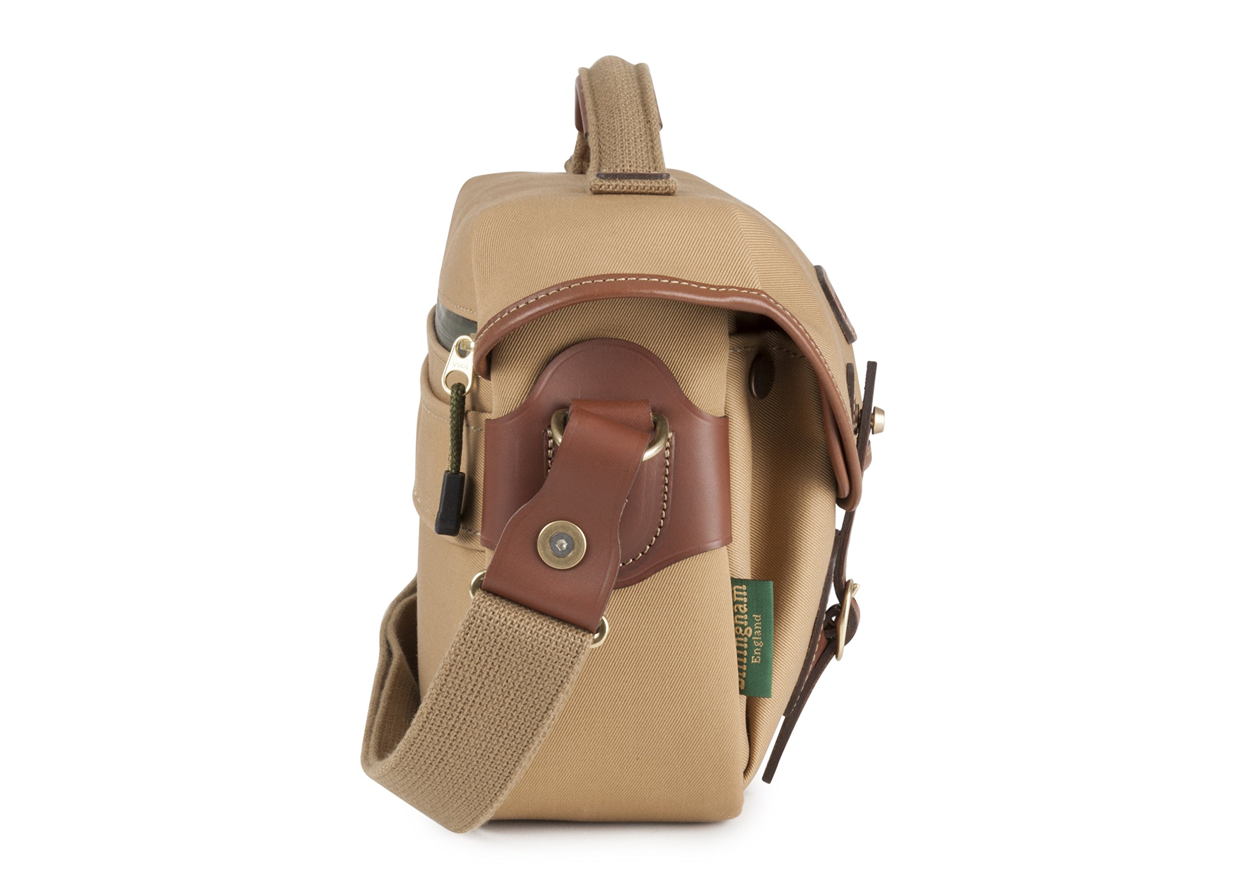 Billingham Hadley Small Pro Camera Bag - Khaki Canvas & Tan Leather - Durable DSLR & Mirrorless Camera Case for Travel & Photography
