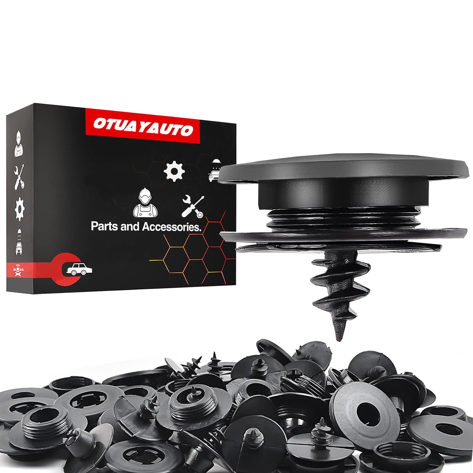 Universal 20PCS Car Floor Mat Clips - Auto Carpet Holder for Secure Fit