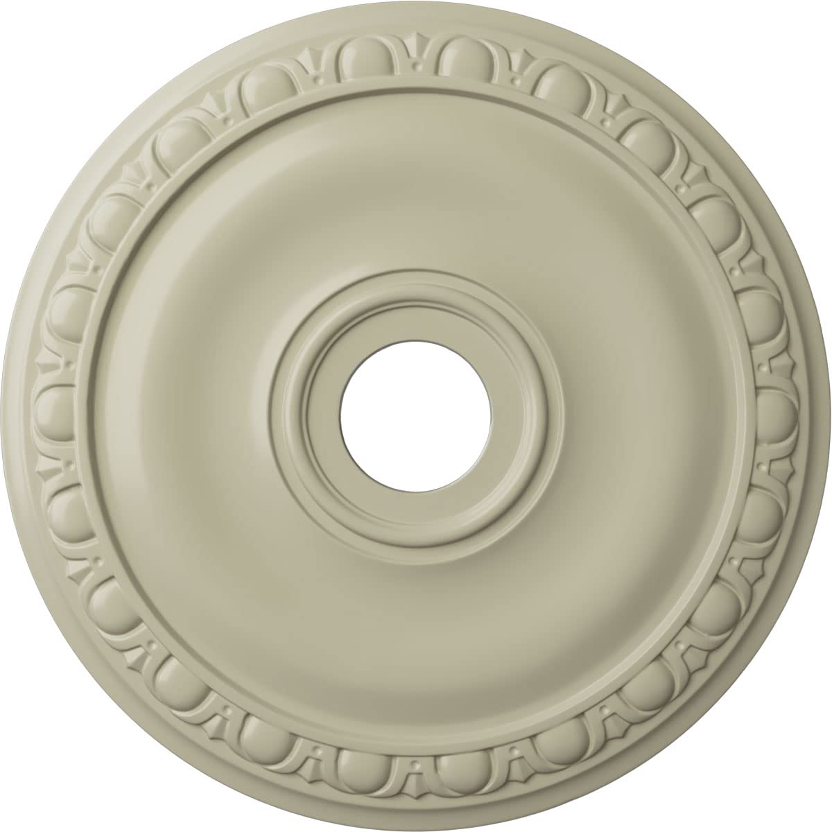 Ekena Millwork CM20JACYF Jackson 20-Inch Ceiling Medallion - Hand-Painted Clear Yellow Finish, 20