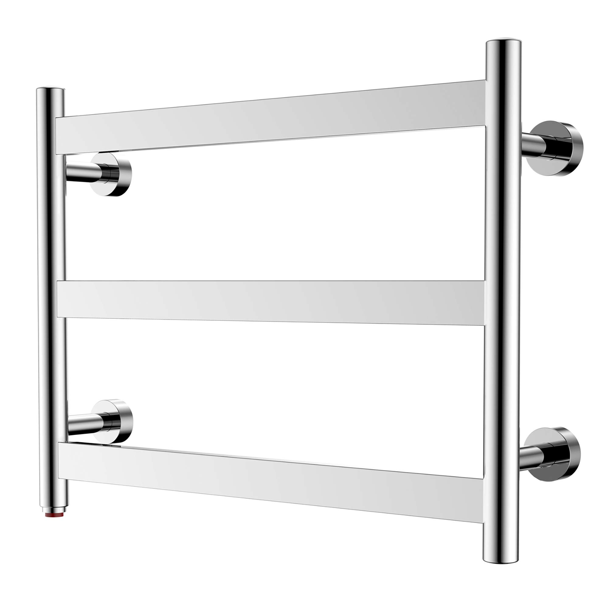 HEATGENE 3-Bar Wall Mounted Towel Warmer & Dryer - Plug-in Bathroom Heater with Mirror Polish Finish for Spa, Luxury Home & Hotel Use