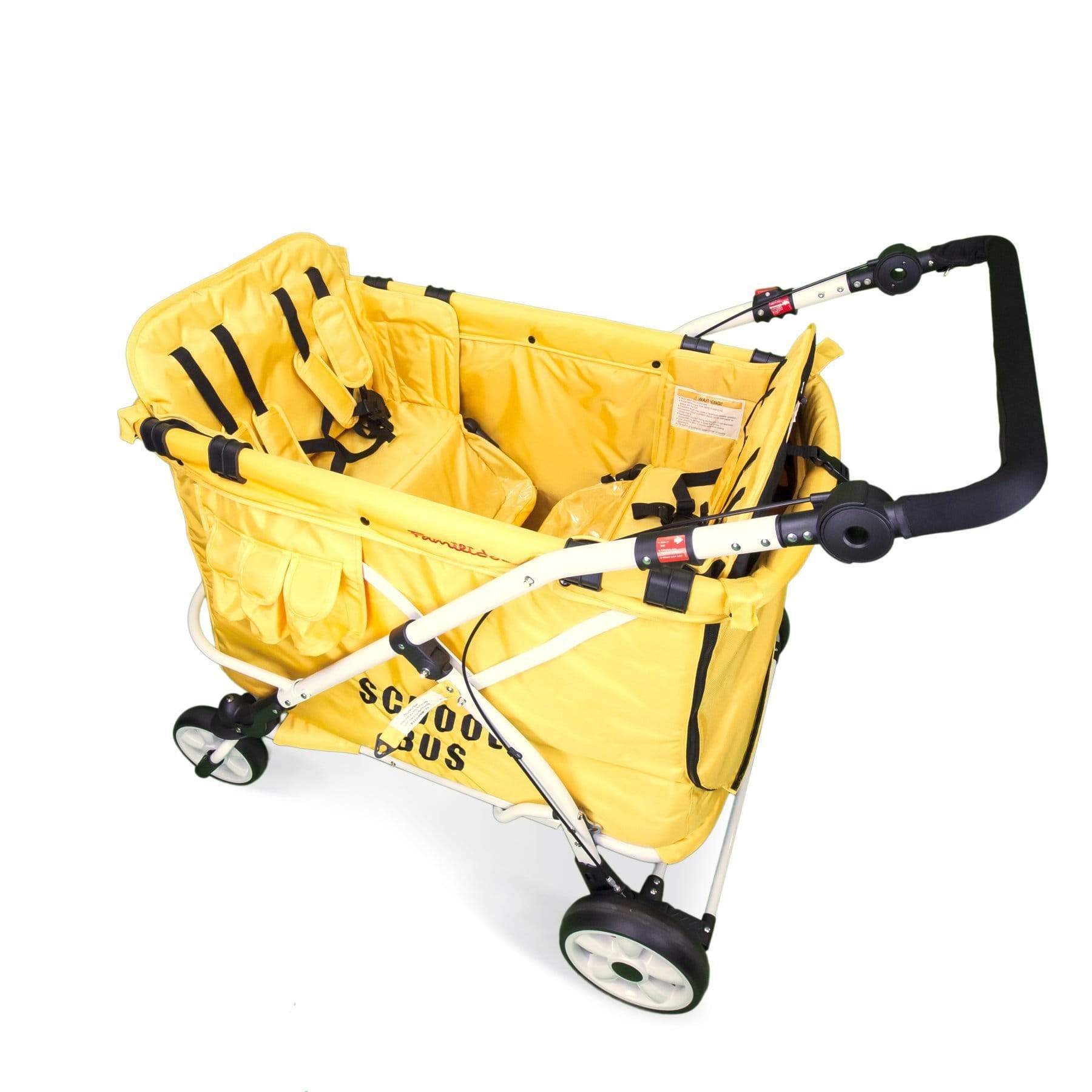 Wonderfold Wagon MJ06 4-in-1 Quad Stroller Wagon - 4 Seat All-Terrain Baby Stroller & Utility Cart for Beach, Park, Shopping & School Bus Rides