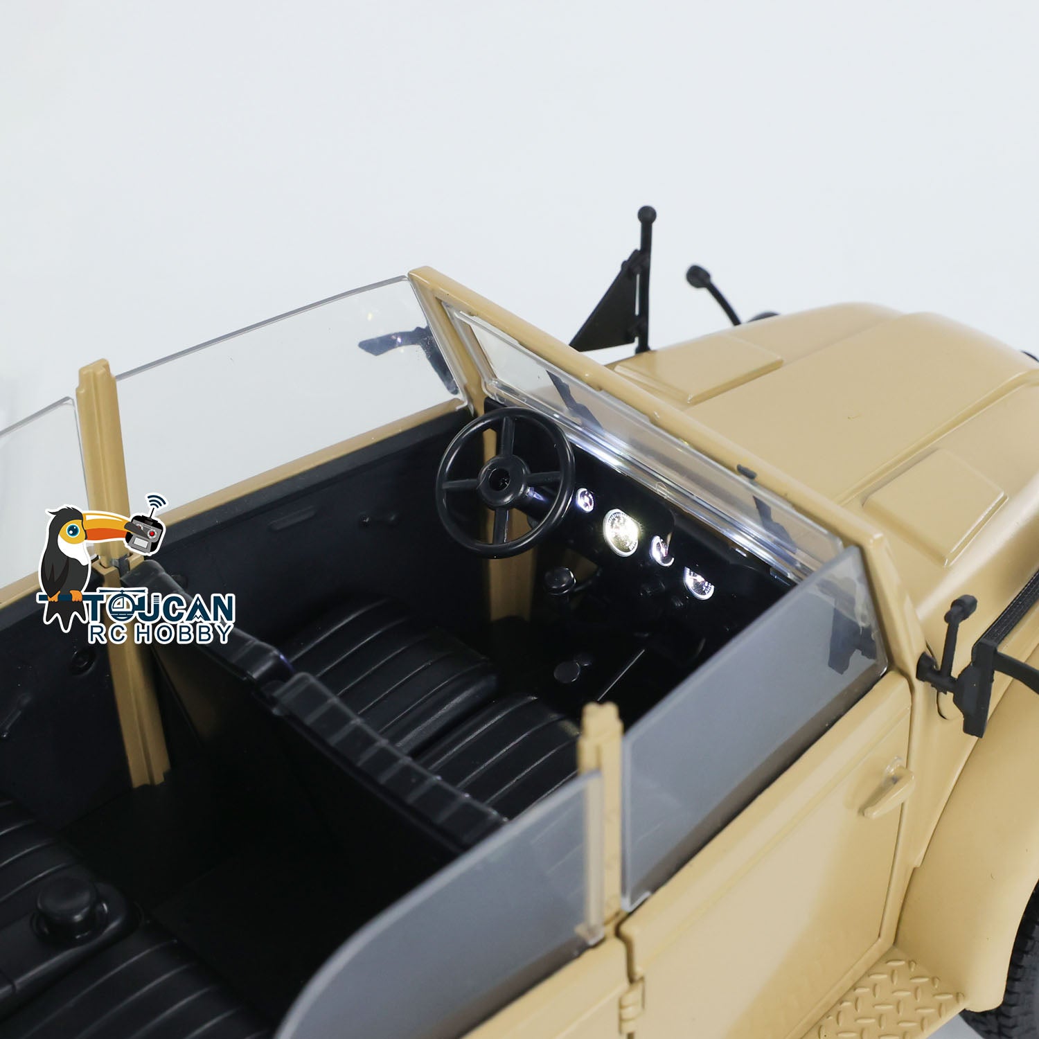 1/18 HG4 51 4x4 RC Command Vehicles - 4WD Off-Road Remote Control Car with Sound, Light & Smoke - Upgraded ESC Servo Motor for Crawling & Racing - Perfect for Outdoor Adventure & Backyard Play
