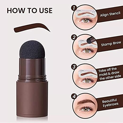 SIMS Natural Hairline Powder - Hair Shading Sponge Pen & Shadow Powder Stick for Quick Root Touch-Up - Includes 3 Stencils (Black) - Perfect for Covering Gray Hair, Thinning Hairlines & Bald Spots - Great for Daily Use, Special Occasions & Hair Styling