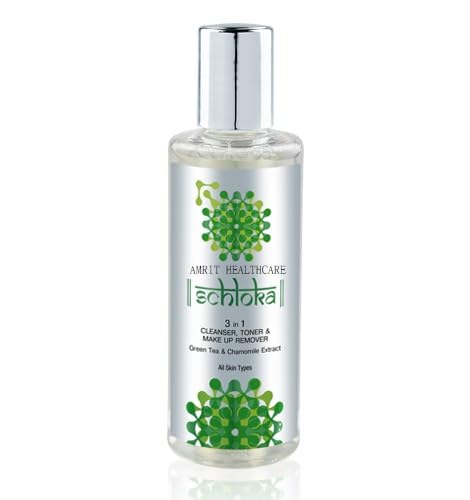 Schlooka 3-in-1 Facial Cleanser, Toner & Makeup Remover with Green Tea & Chamomile Extract - 200ml Gentle Skincare for Daily Face Wash & Makeup Removal
