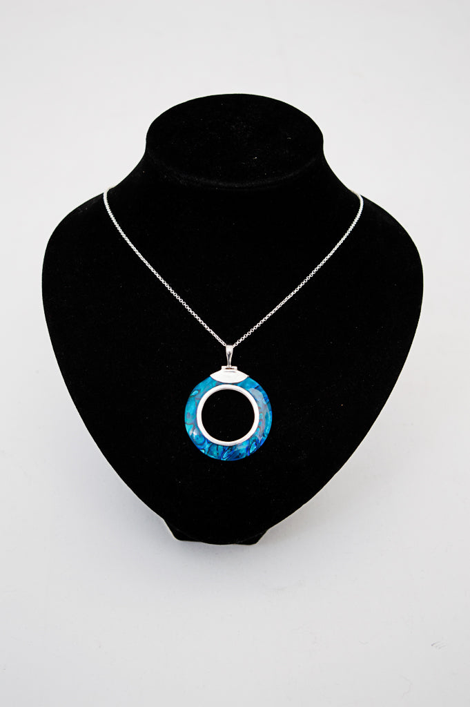 Blue Pava Pendant Necklace for Women - Elegant Bohemian Jewelry Gift for Birthday, Anniversary & Valentine's Day | Perfect for Casual Wear, Date Night & Special Occasions