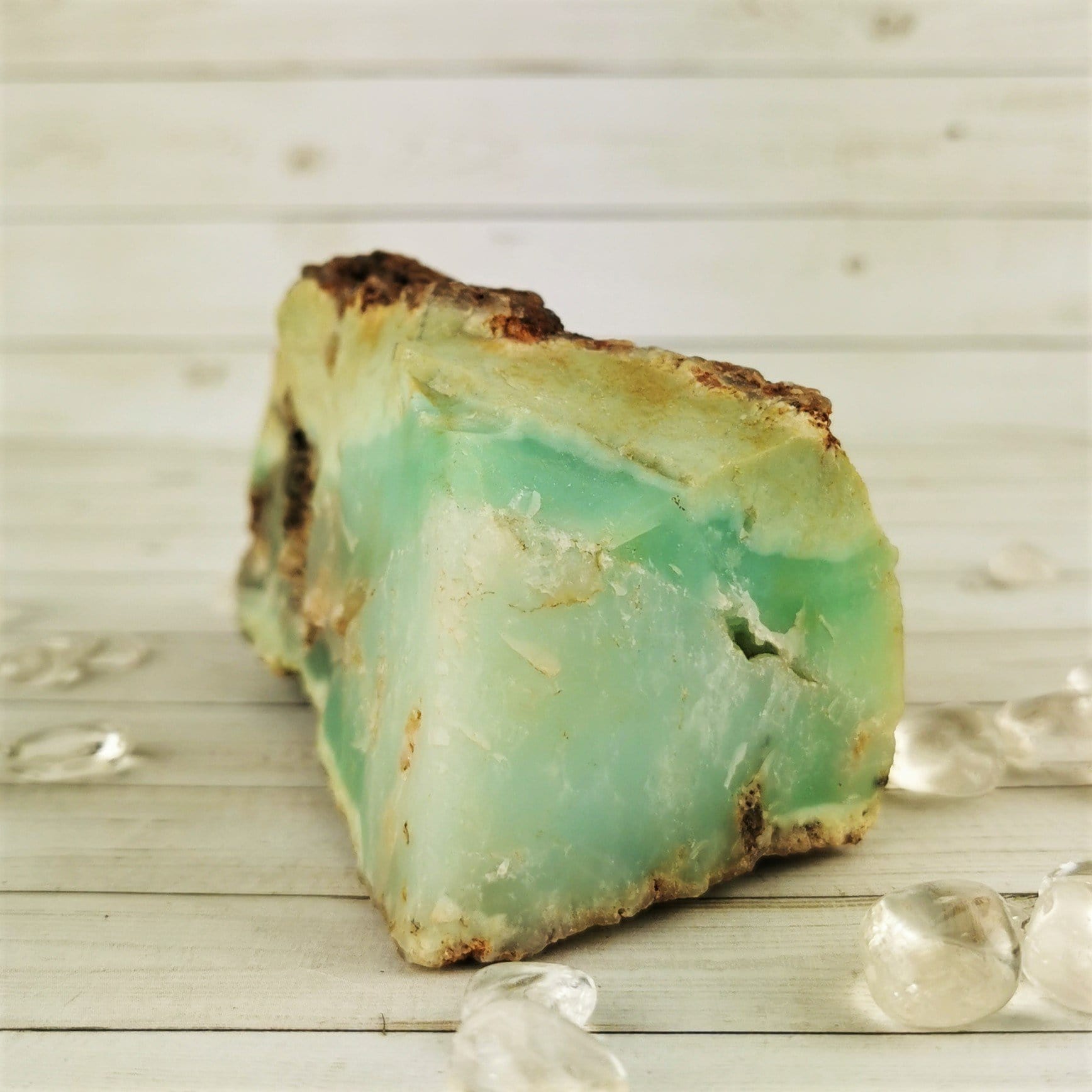 Natural Chrysoprase Crystal Specimen - Healing Stone for Jewelry Making, Meditation & Home Decor - Raw Green Gemstone for Collectors & Spiritual Use